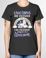Unicorns are Awesome Ladies T-Shirt garment-tshirt-ladies-front-01