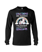 Unicorns are Awesome Long Sleeve Tee thumbnail