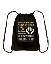 Social Worker You Told Drawstring Bag thumbnail