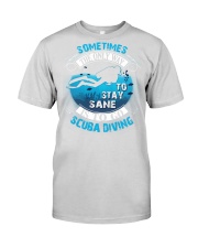 Stay Sane Is To Go Scuba Diving Premium Fit Mens Tee thumbnail