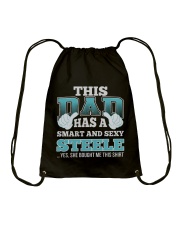 DAD HAS SEXY STEELE THING SHIRTS Drawstring Bag thumbnail