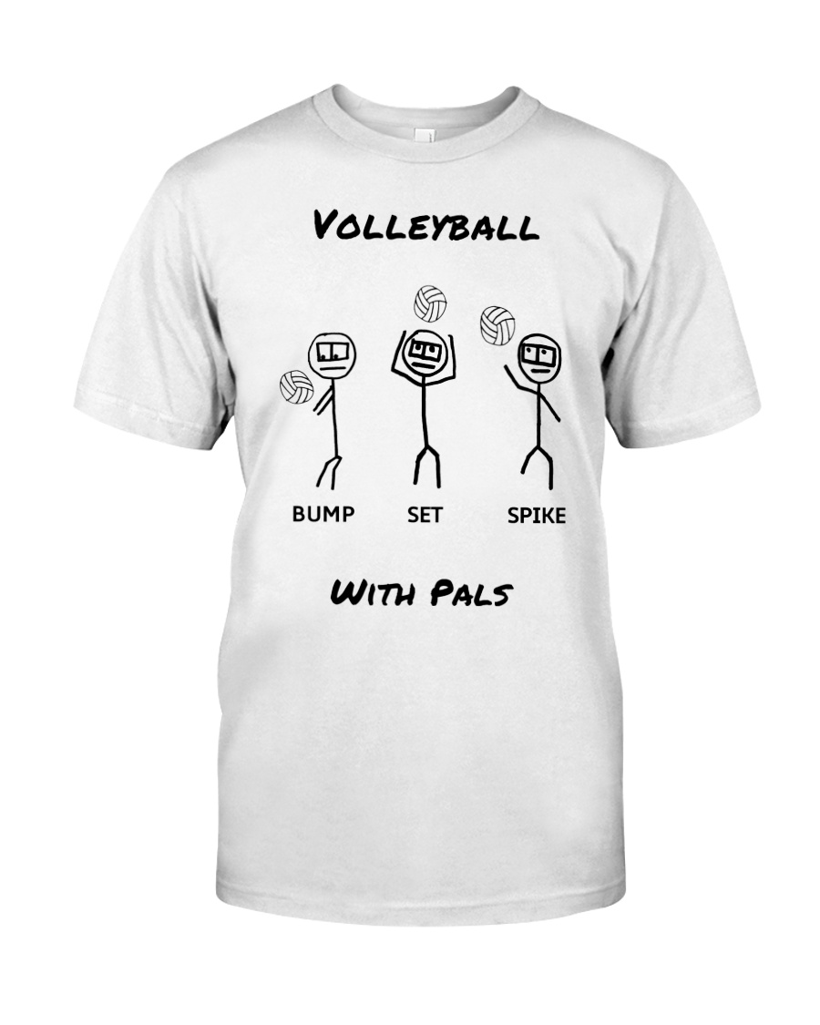 Volleyball With Pals Premium Fit Mens Tee