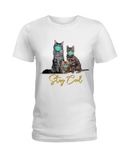 Stay Cool Masked Cats T-Shirt Ladies T-Shirt thumbnail