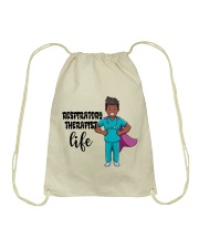 RESPIRATORY THERAPIST Drawstring Bag tile