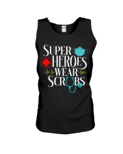 SUPER HEROES WEAR SCRUBS Unisex Tank tile