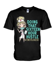 16 HOUR - DESIGN 8 V-Neck T-Shirt tile