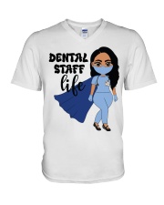 DENTAL STAFF V-Neck T-Shirt tile