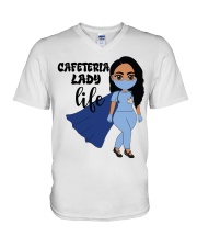 CAFETERIA LADY V-Neck T-Shirt tile