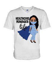 HEALTHCARE MANAGER V-Neck T-Shirt tile
