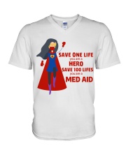 MED AID V-Neck T-Shirt tile