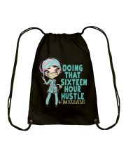16 HOUR - DESIGN 5 Drawstring Bag tile