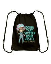 16 HOUR - DESIGN 1 Drawstring Bag tile