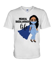 MEDICAL SOCIAL WORKER V-Neck T-Shirt tile