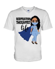 RESPIRATORY THERAPIST V-Neck T-Shirt tile