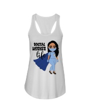 SOCIAL WORKER Ladies Flowy Tank tile