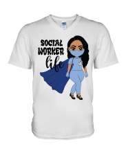 SOCIAL WORKER V-Neck T-Shirt tile