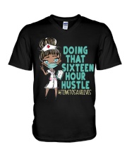 16 HOUR - DESIGN 3 V-Neck T-Shirt tile
