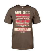 T SHIRT PROCUREMENT MANAGER Classic T-Shirt front