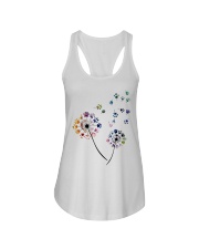 Dog Flower Fly Dandelion dog paw flower t-shirt Ladies Flowy Tank thumbnail
