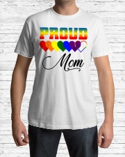 LGBT Pride Proud Mom LGBT Gay Lesbian Pride Shirt Classic T-Shirt lifestyle-mens-crewneck-front-1