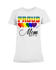 LGBT Pride Proud Mom LGBT Gay Lesbian Pride Shirt Premium Fit Ladies Tee thumbnail