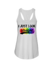 I Just Look Straight LGBT Pride Tshirt Ladies Flowy Tank thumbnail
