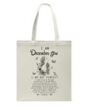 December Girl Tote Bag tile
