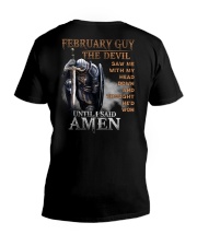 February Man V-Neck T-Shirt thumbnail