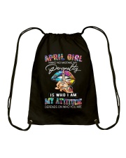 April Girl Drawstring Bag tile
