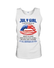 July Girl Unisex Tank thumbnail