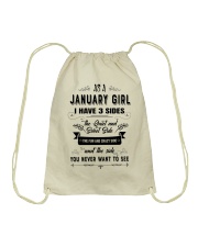 January Girl Drawstring Bag tile