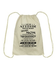 October Mom Drawstring Bag tile