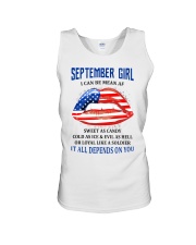 September Girl Unisex Tank thumbnail