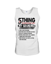 5 thing my grandma Unisex Tank tile