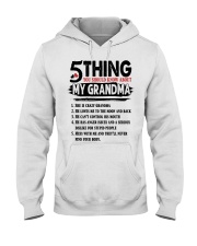 5 thing my grandma Hooded Sweatshirt tile