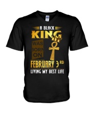 February wasborn 3 V-Neck T-Shirt thumbnail