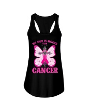 My god is bigger than cancer T-shirt Ladies Flowy Tank thumbnail