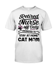 Retired Nurse - Stay at Home Cat Mom Premium Fit Mens Tee thumbnail