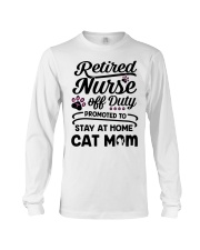 Retired Nurse - Stay at Home Cat Mom Long Sleeve Tee thumbnail