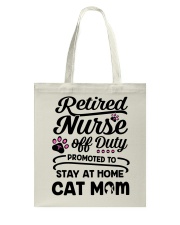 Retired Nurse - Stay at Home Cat Mom Tote Bag thumbnail