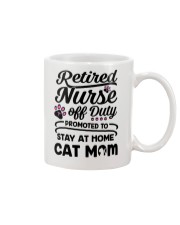 Retired Nurse - Stay at Home Cat Mom Mug thumbnail