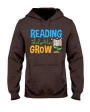 Librarian - Reading Help Us Grow Hooded Sweatshirt thumbnail