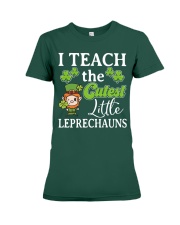 Teacher - I Teach the Cutest Little Leprechauns Premium Fit Ladies Tee thumbnail