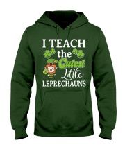 Teacher - I Teach the Cutest Little Leprechauns Hooded Sweatshirt thumbnail