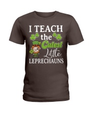 Teacher - I Teach the Cutest Little Leprechauns Ladies T-Shirt thumbnail