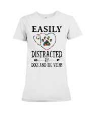 Nurse - Distracted by dogs and big veins Premium Fit Ladies Tee thumbnail