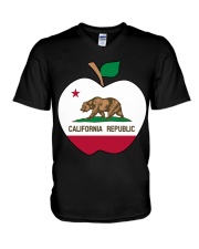 California - National Teacher Day V-Neck T-Shirt thumbnail