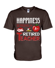 Happiness - Being a Retired Teacher V-Neck T-Shirt thumbnail