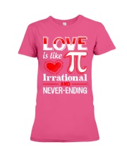 Math Teacher - Love is like Pi Premium Fit Ladies Tee thumbnail