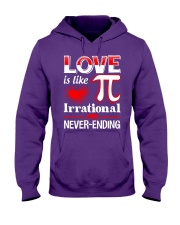 Math Teacher - Love is like Pi Hooded Sweatshirt thumbnail